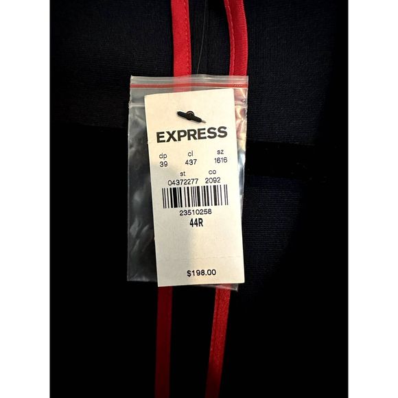 NEW EXPRESS DEEP NAVY EXTRA SLIM LUXE COMFORT SOFT BLAZER JACKET SZ 44R - Picture 6 of 7